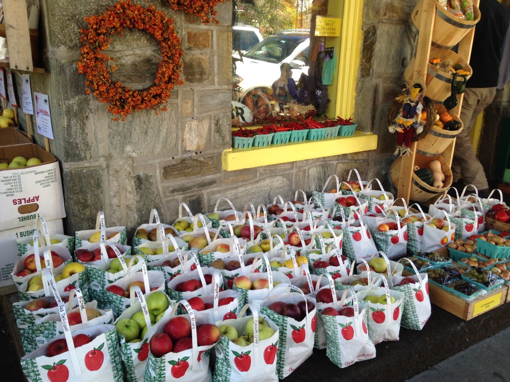 A full selection of fresh apples in Blowing Rock