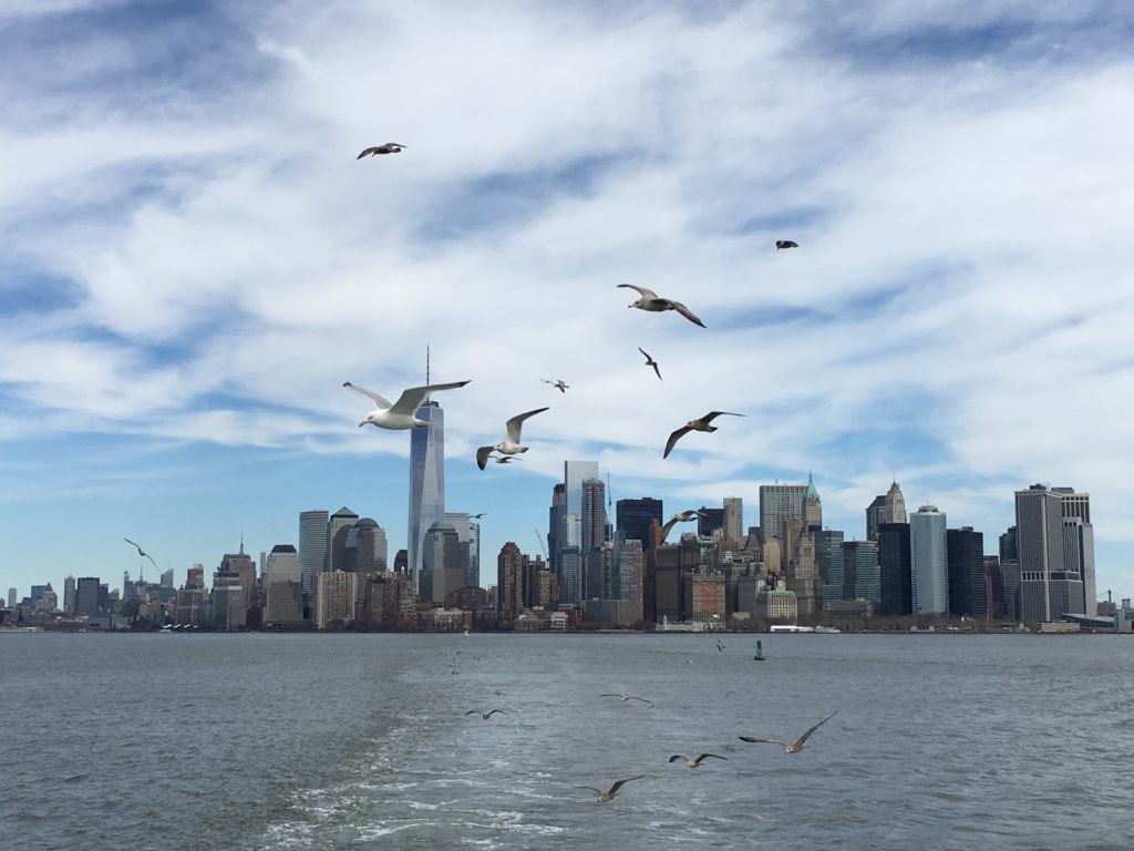 NYC skyline from the ferry