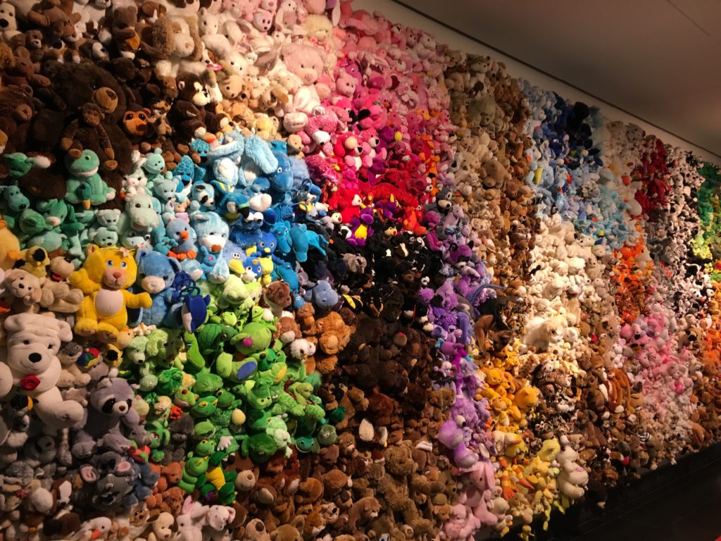 Art made with stuffed animals