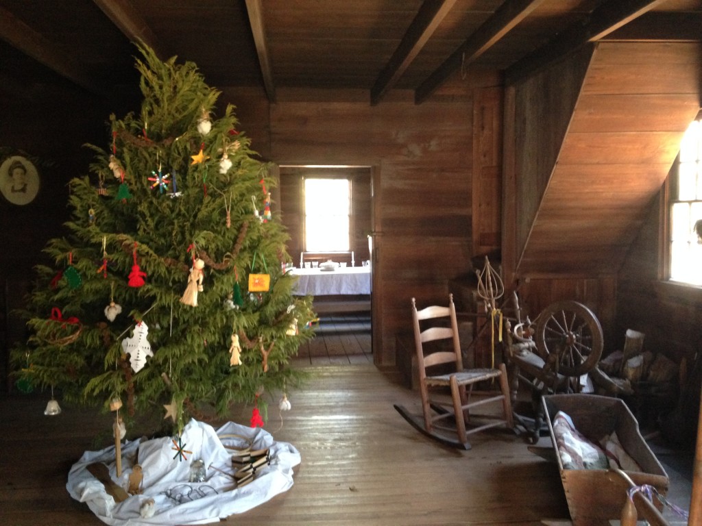 The inside of the original 1847 house. The dining room was added when the owners enclosed the back porch.