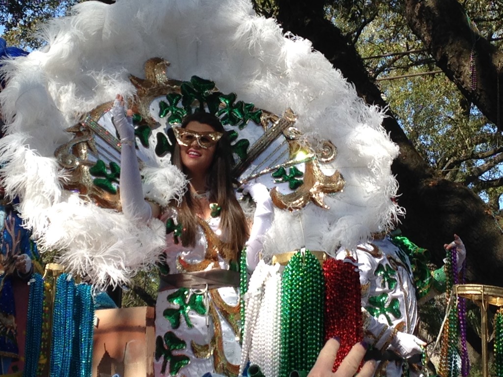 A float from Krewe of Iris Parade