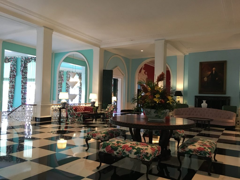Main lobby at the Greenbrier